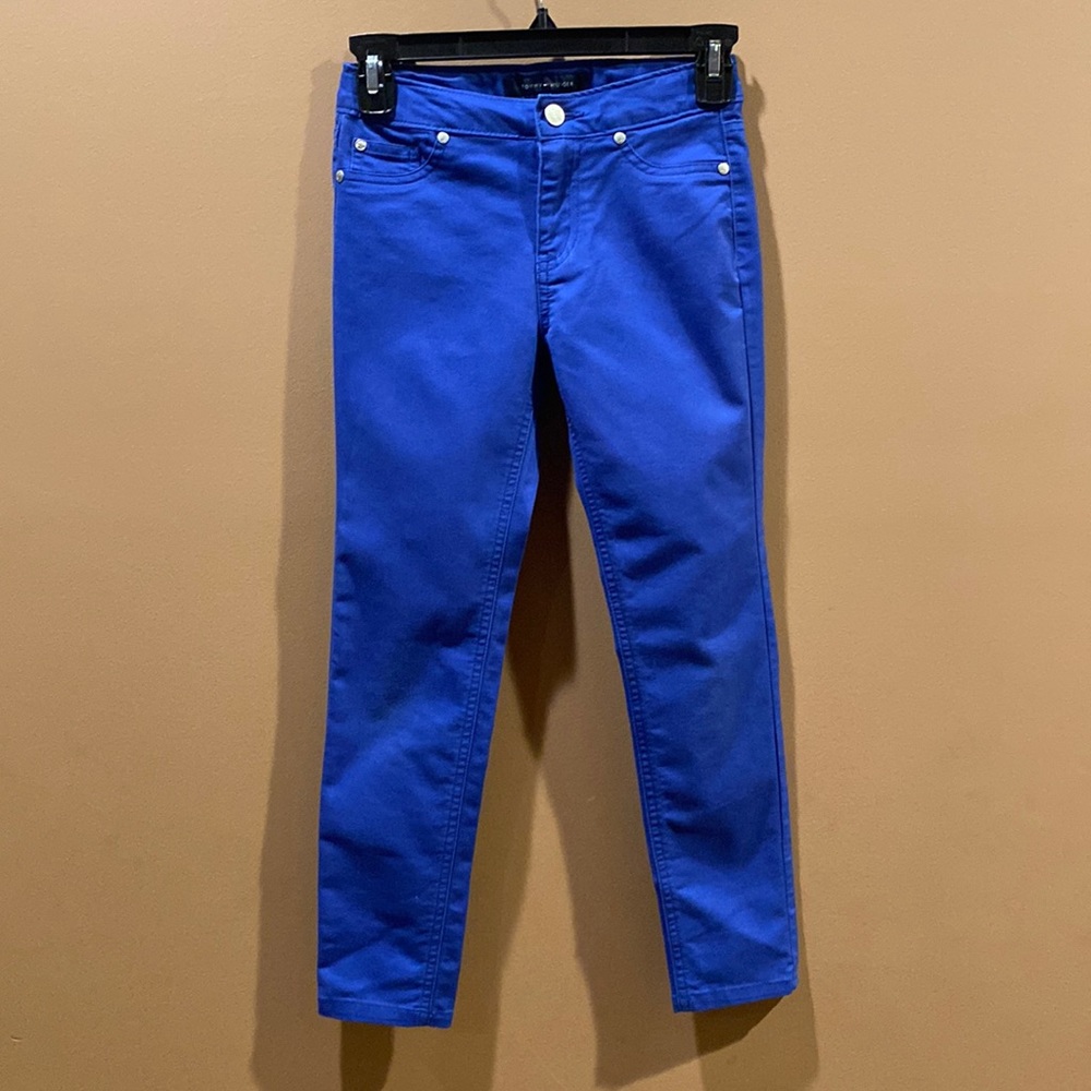Tommy Hilfiger blue skinny jeans.  Girls size 8.